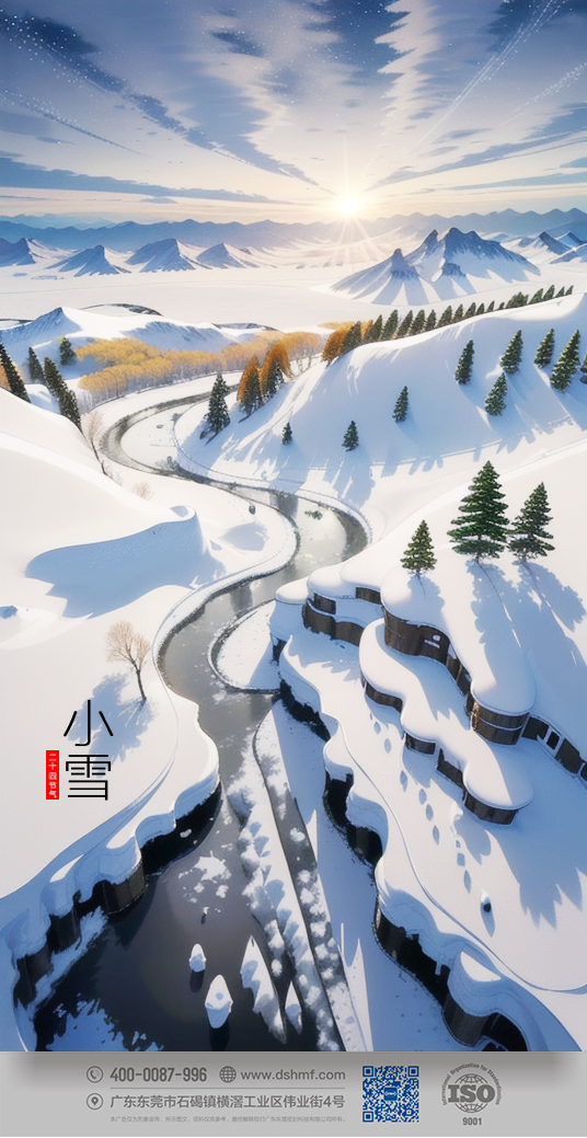 2023年小雪節氣風景海報 (4)